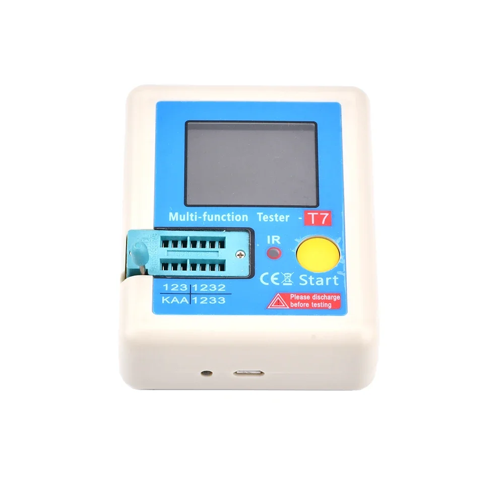LCR-TC1 LCR-T7 Transistor Tester Multimeter LCD Diode Triode Capacitor Resistor Test Meter MOSFET NPN PNP Triac MOS/PNP/NPN