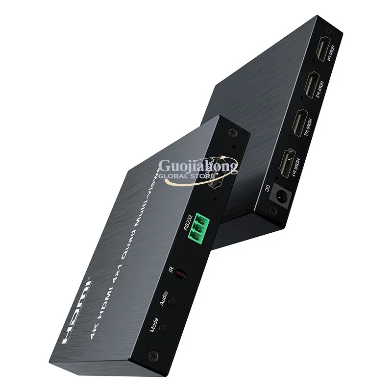 

4K four-screen splitter high-resolution video multiple division modes 4K30hz with remote control 1