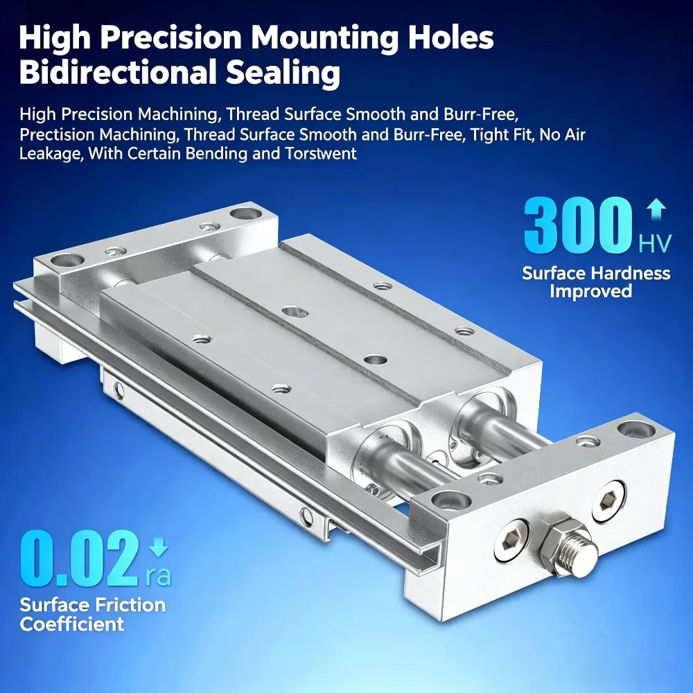 Dual-rod Dual-axis Slide Cylinder STWB10 16 20 32-25s×50*75 100S Body Fixed Type 200