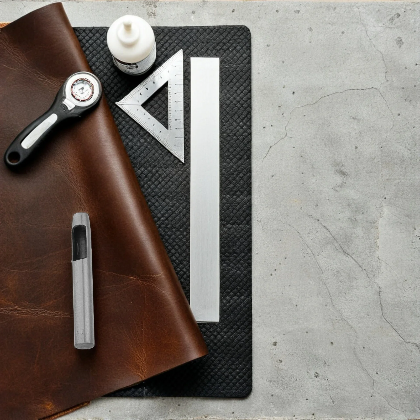 

2Pcs Hole Punch Cutter Round Hollow Tool Precision Kit for DIY Crafting Watch Straps Belts Canvas Rubber