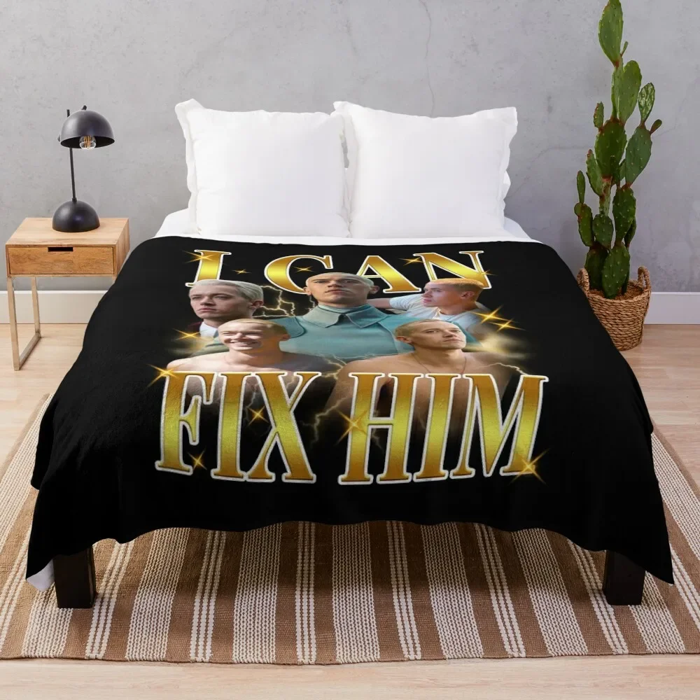 

Coriolanus Snow I Can Fix Him Hunger Games Throw Blanket Anti Shedding Soft Fuzzy Blanket for Home