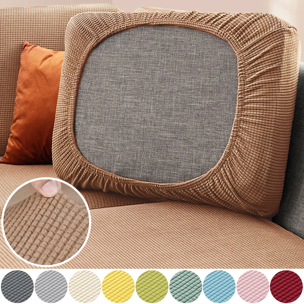 Solid Color Jacquard Sofa Slipcover Fitted Stretch Sofa Covers Soft Durable Sofa L-sahped Case Cover Living Room Pets Kids Home