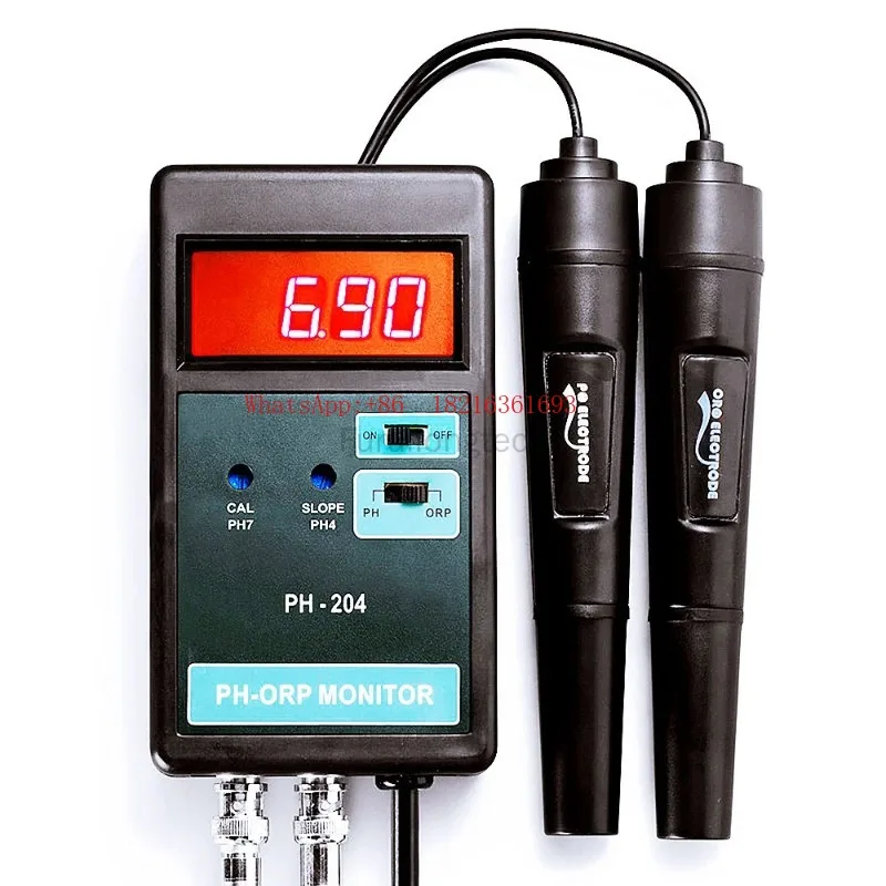 Limited Offer PH-204 Digital PH/ORP Meter Temperature Control Monitor Aquarium Fish Tank 0~14PH Online PH Tester
