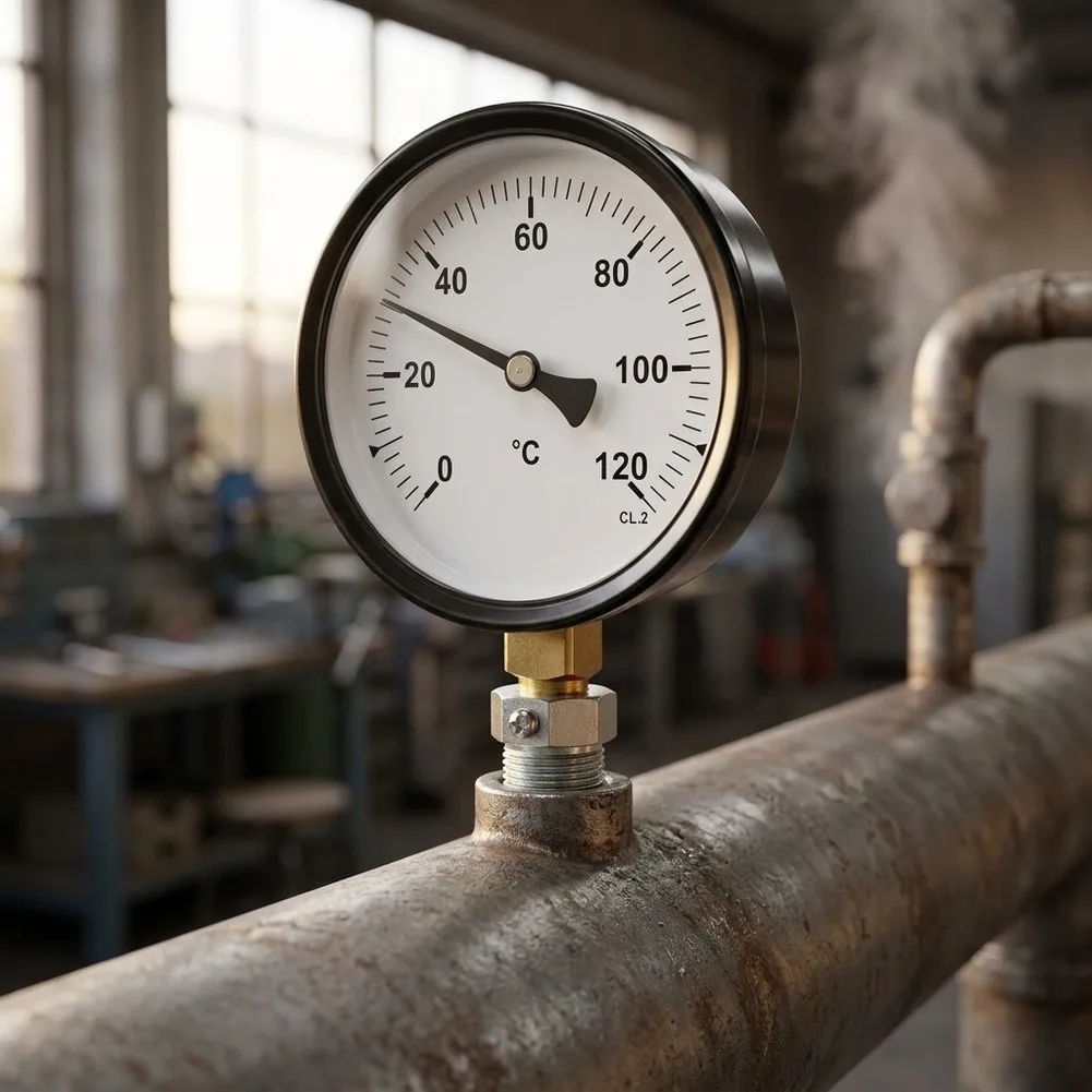 Bimetallic Thermometer For Heating Temperature Gauge for dial Thermometer Bimetallic Sensing Mechanism Easy-to-read for dial