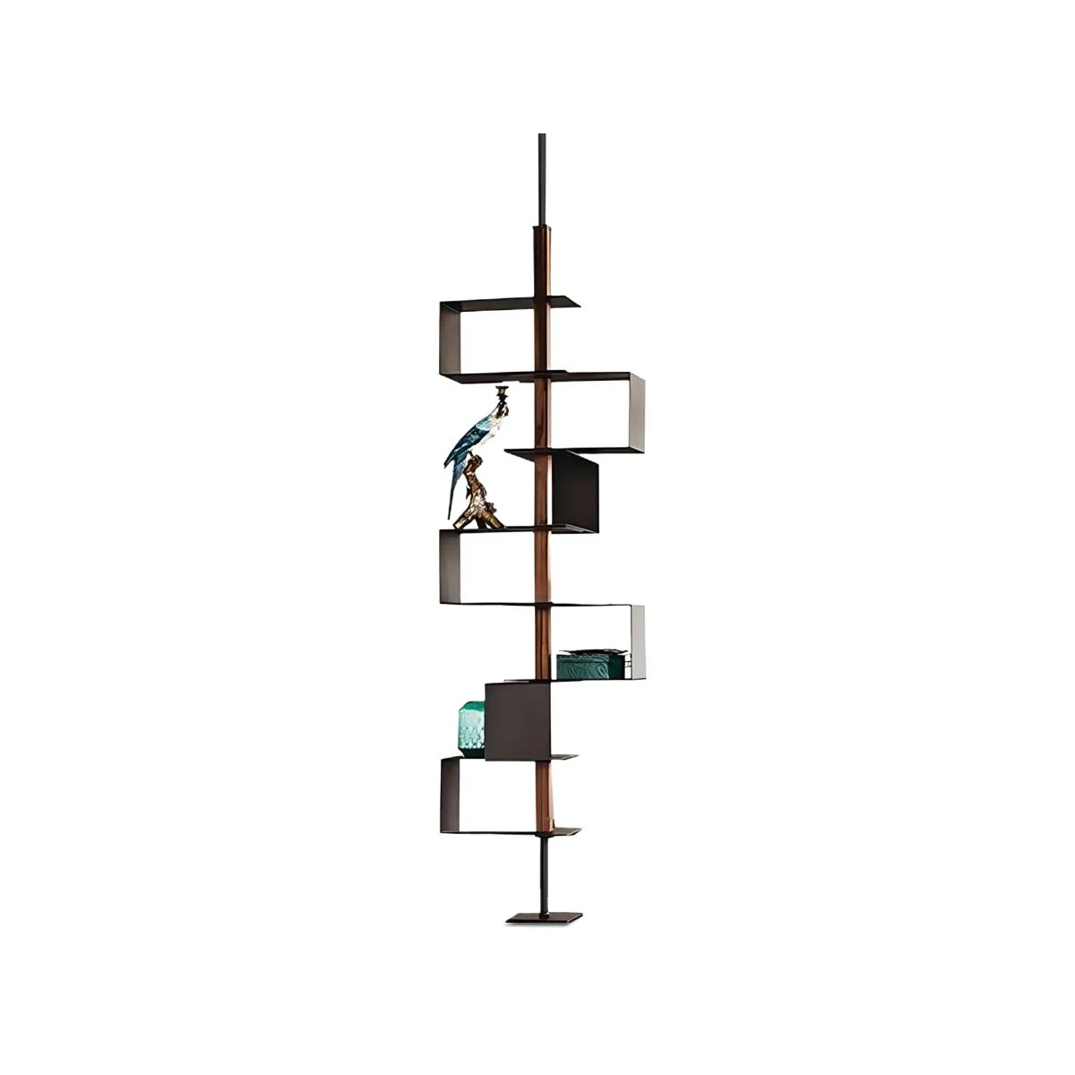 

Modern simple living room designer aluminum alloy floor rack