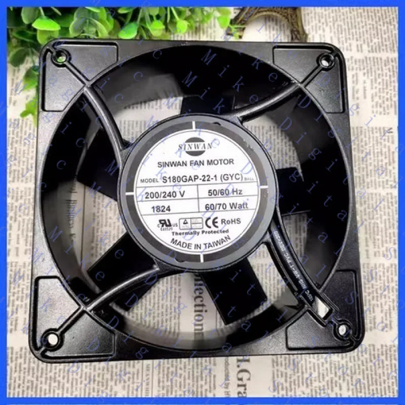 UU  FOR SINWAN S180GAP-22-1(GYC) 17689 200V/240V 60W/70W 17.6CM Cooling Fan