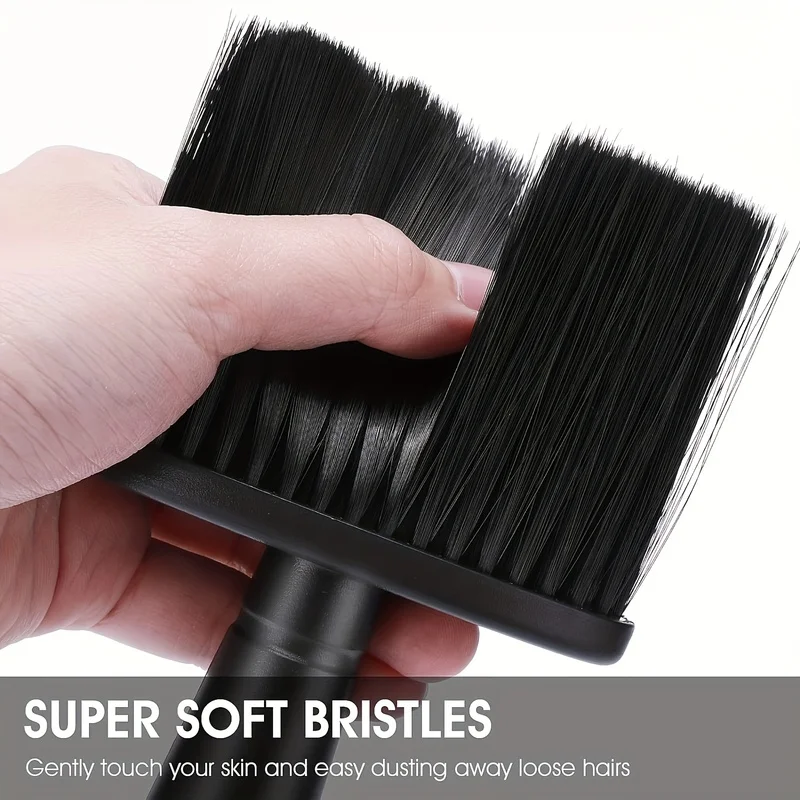 1A soft nylon bristle hair cleaning brush，Professional Barber Neck Dust Collector，Multi-functional cleaning brush，Suitable for s
