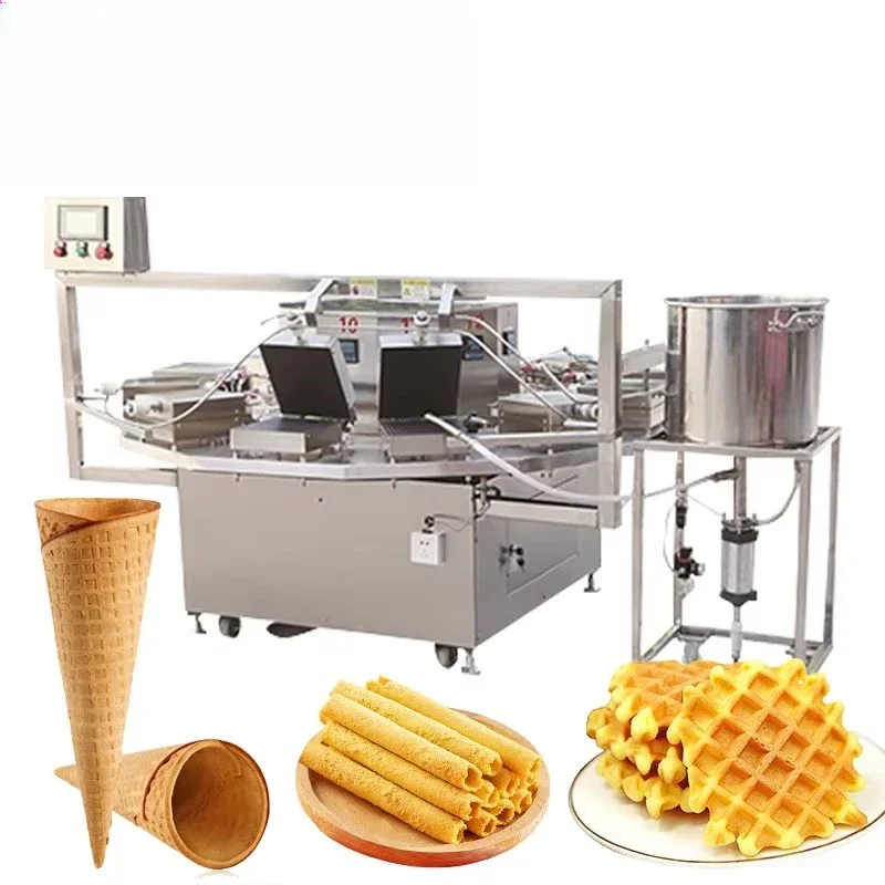 Customized New Commercial Food Machine Crispy Egg Roll Ice Cream Waffle Cone Maker Top Selling