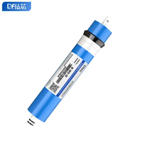 Cartucho universal de membrana ro de osmose reversa 75gpd para purificadores de água domésticos e purificadores de água comerciais