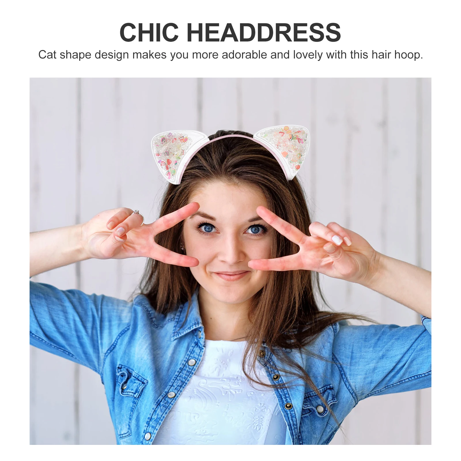 

4 pcs Non-Slip Lovely Baby Headdresses Chic Hair Hoops Cat Shape Decor Elastic Headband Holiday Party Cosplay Daily Wear Hair