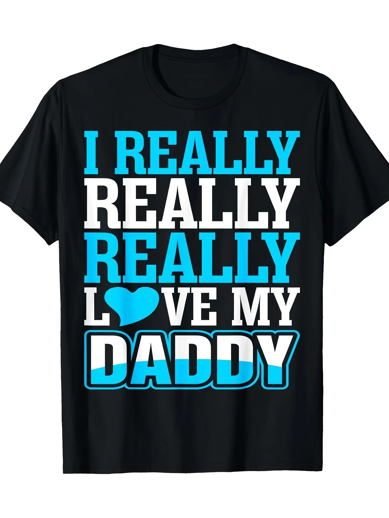 أنا حقًا تي شيرت أبي لجميع المواسم، تي شيرت قطني هدية للجنسين #1