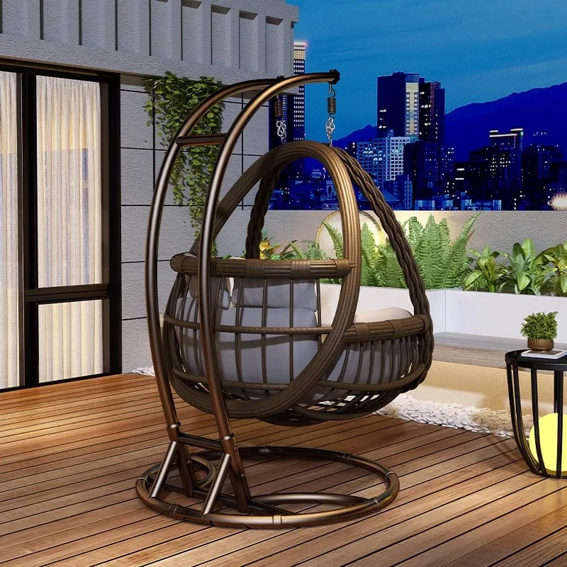 For Hanging Basket Chair Indoor Swing Cradle Hanging Chair Lazy Home Balcony Hammock Bedroom Bird's Nest Hanging Rattan Chair
