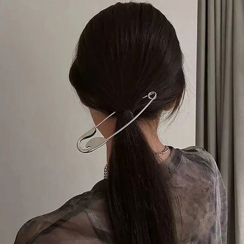 Neue Damen-Kopfbedeckungen Haaraccessoires Modische Große Sicherheitsnadeln Haargabeln Haaraccessoires Haarspange – Detail 2