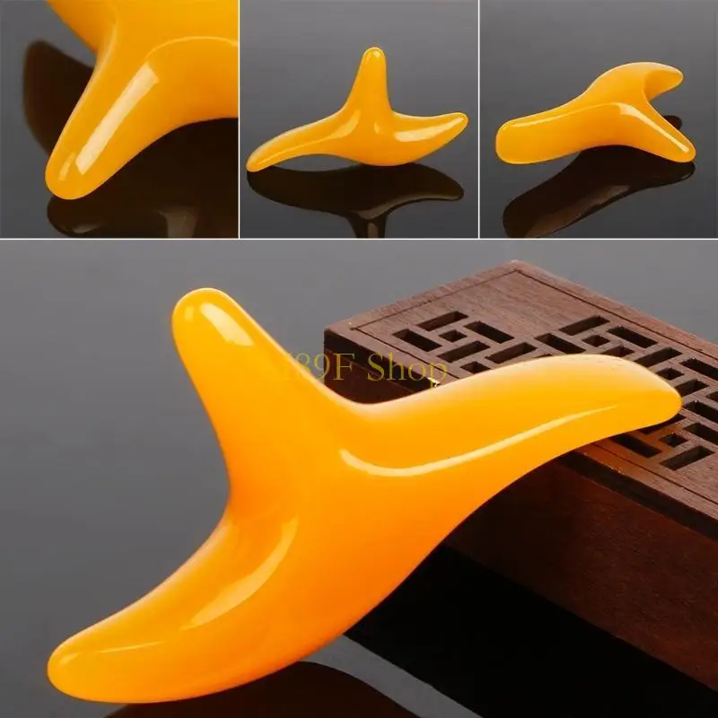 M89F Triangular Resina Triangular Massagem Ponto Trigger Pedicure Pedicure Body Massager Tool