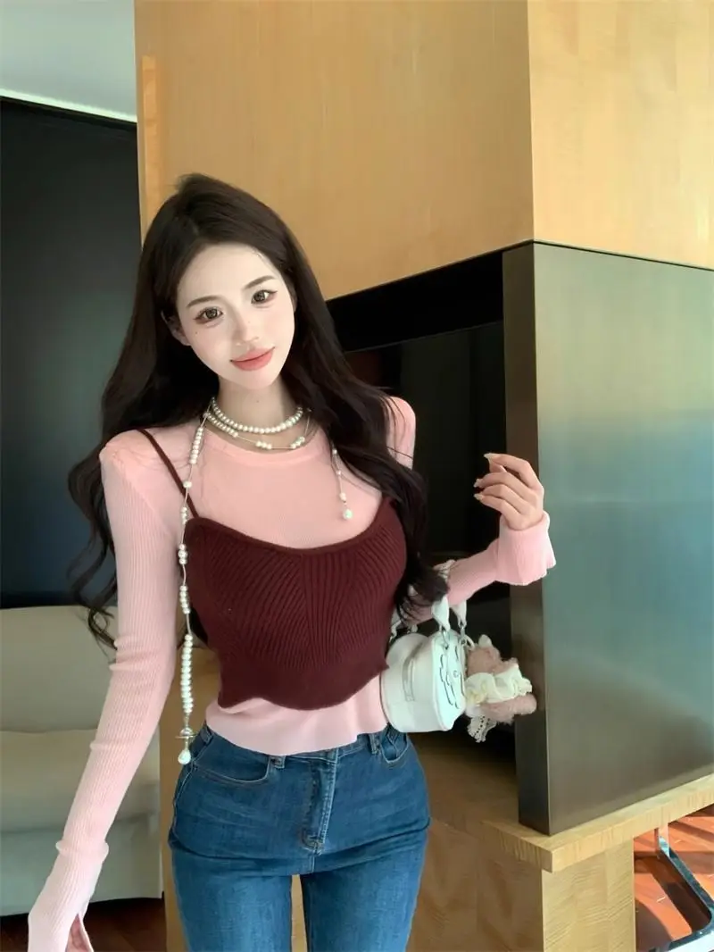 

Женские пуловеры больших размеров, без цвета, однотонные, неокрашенные, корейские