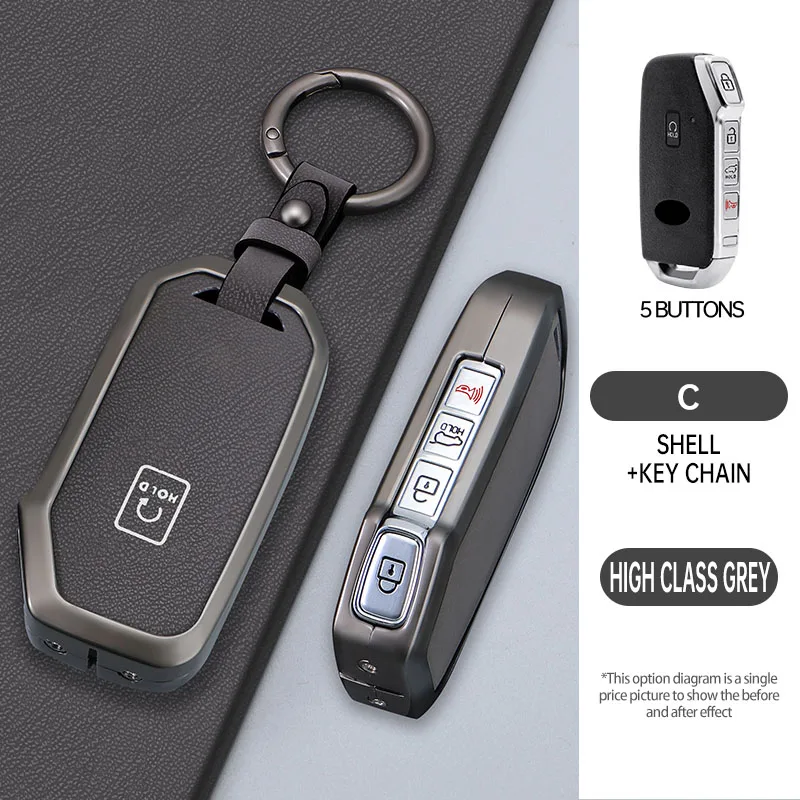 حالة مفتاح السيارة الذكي عن بعد لكيا ، حامل الغطاء ، K5 ، سورينتو ، MQ4 ، سبورتاج ، سيلتوس ، سيد ، نيرو ، ليف ، تيلوريد ، سيراتو ، سول 3 ، المضي قدما