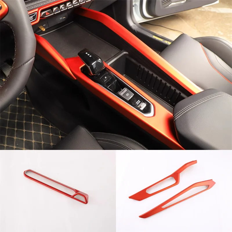 Interior Mouldings For GEELY Binray Cool 2022 2023 Transmission Shift Stalls Gear Frame Cover Trim 2PCS/SET