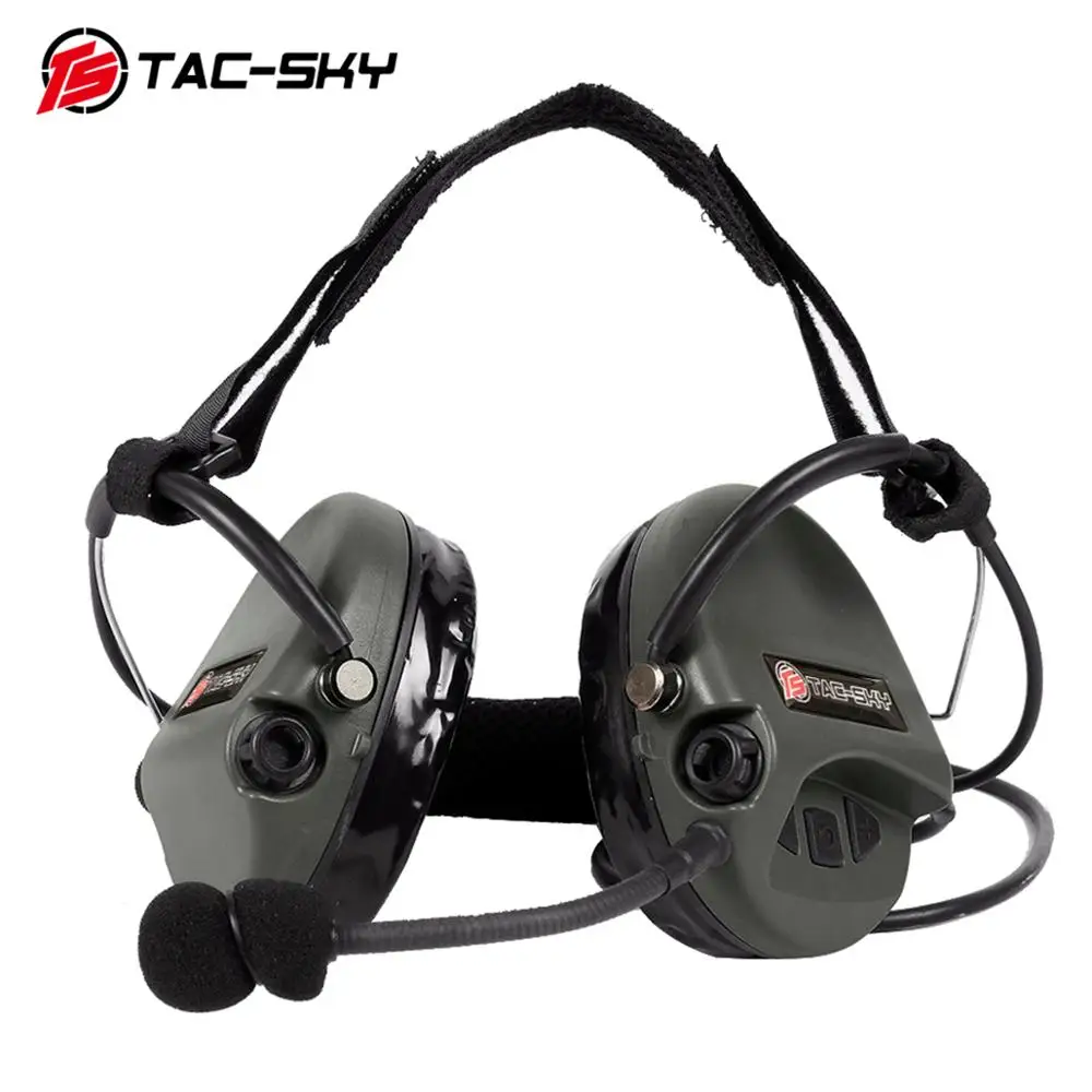 TAC-SKY-auriculares TCI LIBERATOR II Softair, orejeras de silicona SORDIN, reducción de ruido, captación táctica militar, FG