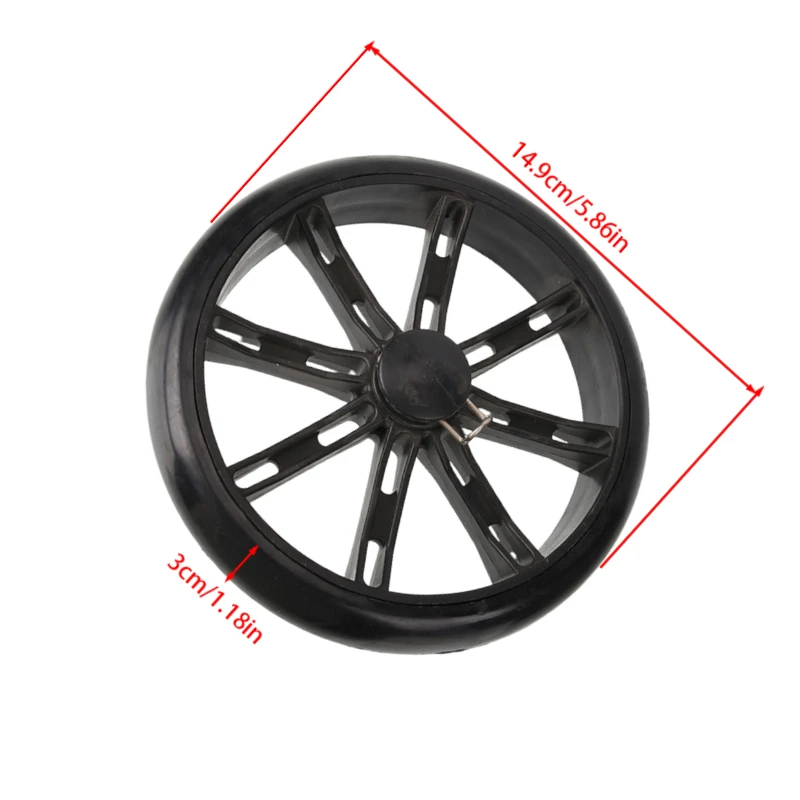 Upgrade your scooter with durable black off-road wheels for enhanced tire performance.