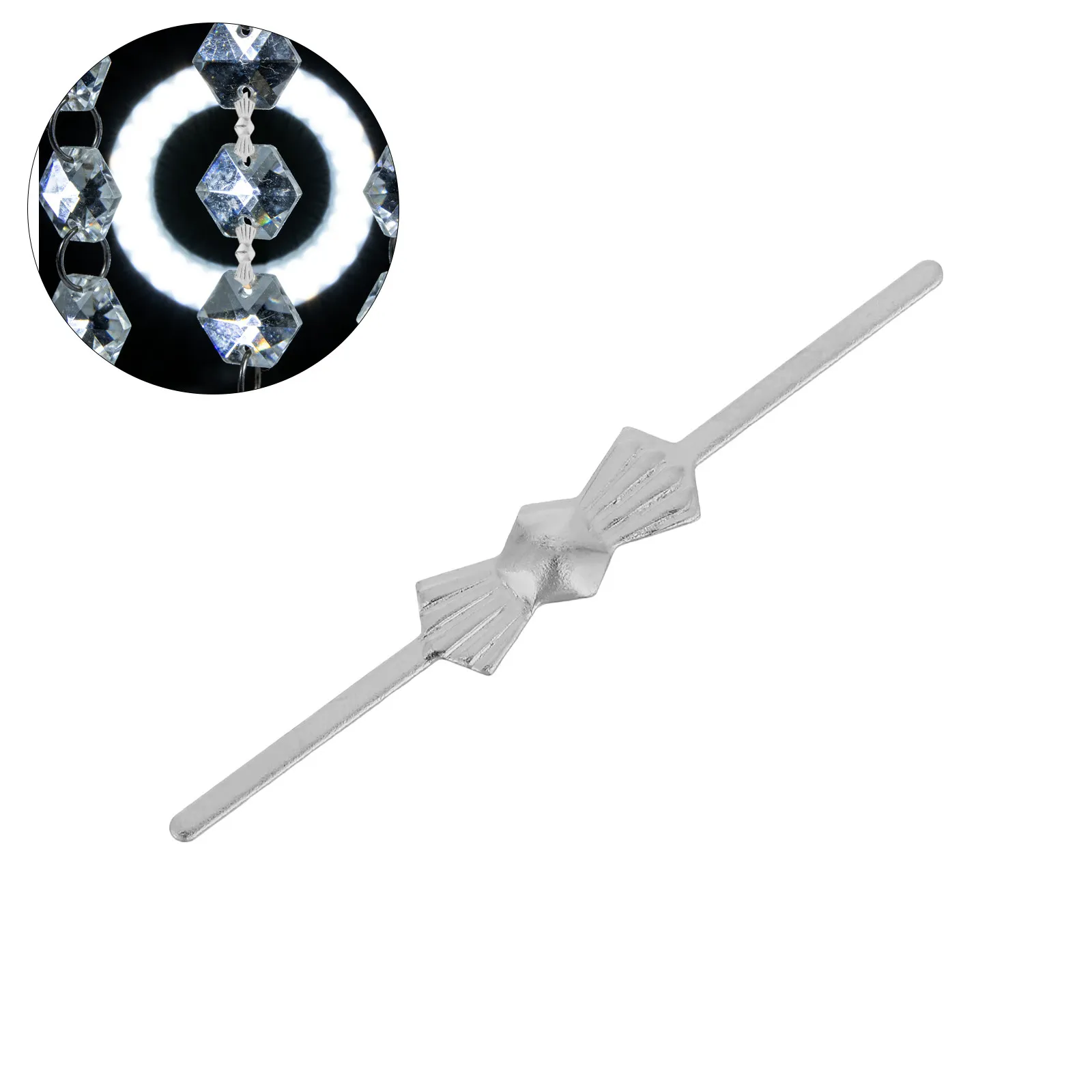 

100 шт. металлических застежек-бабочек, соединителей для хрустальных бантов, зажимов для люстр, для ремонта светильников, декоративных хрустальных подвесок