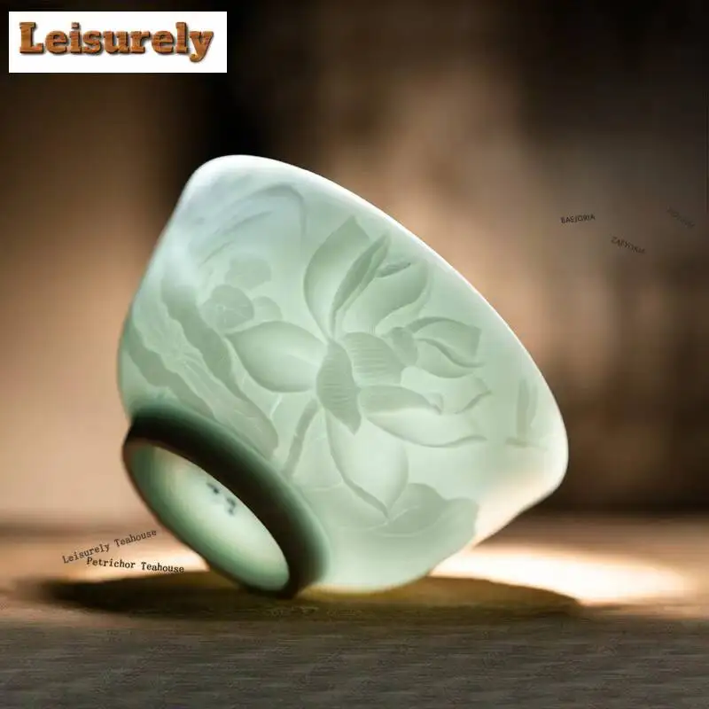 120ml-misty-blue-engraved-lotus-teacup-handmade-tea-bowl-beautiful-tea-cup-tea-tasting-fragrance-cup-chazhan-master-cups-cafes