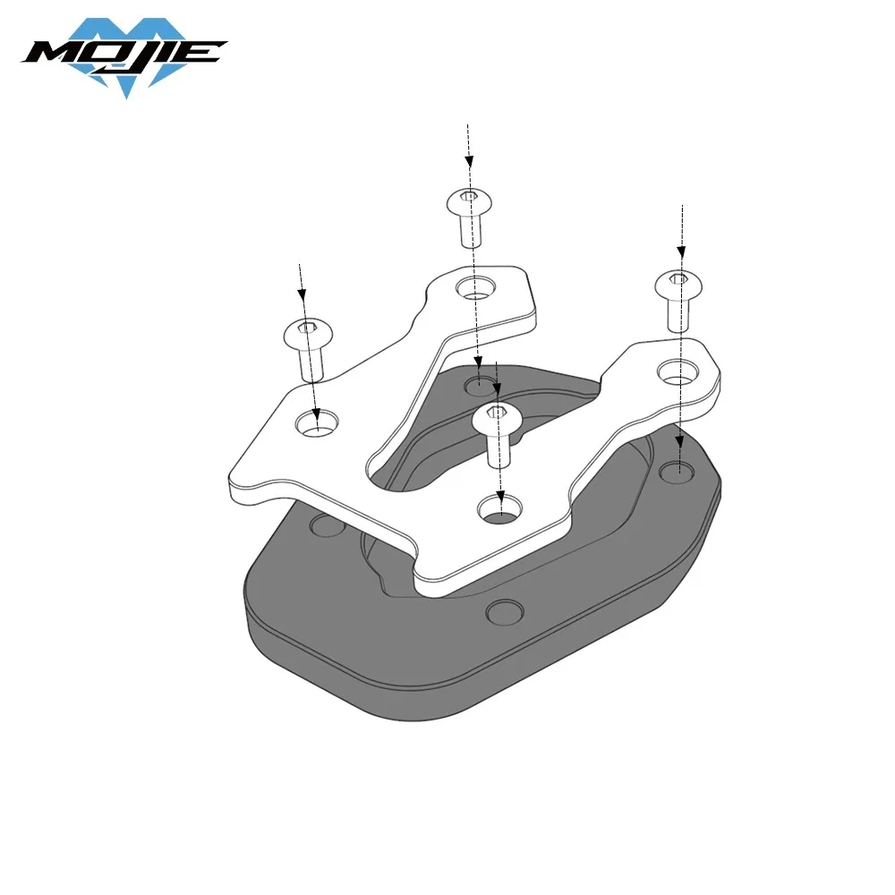 For CFMOTO 450MT 2024-2025-2026 450 MT Motorcycle Kickstand Foot Side Stand Extension Pad Support Plate