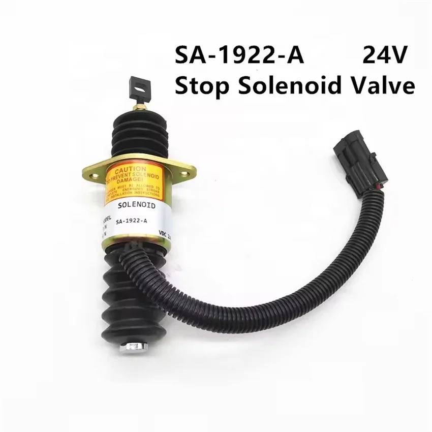 

1pcs SA-1922-24 Fuel Cutoff Solenoid Valve Fits Diesel Engine Construction Machinery Parts