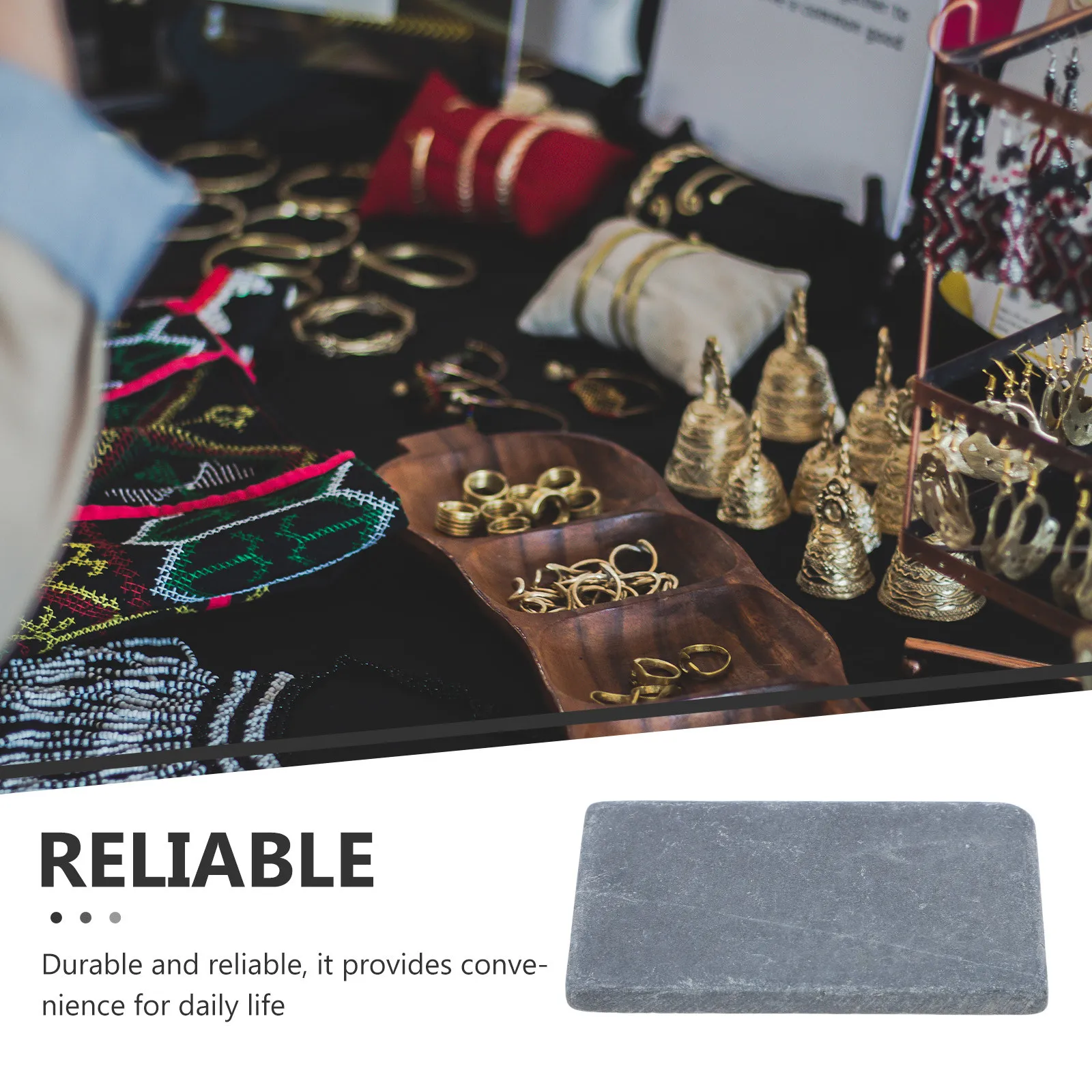 Gold Silver Jewelry Tester Accurate Gold Purity Tester Portable Jewelry Inspection Stone for Travel Goldsmithing