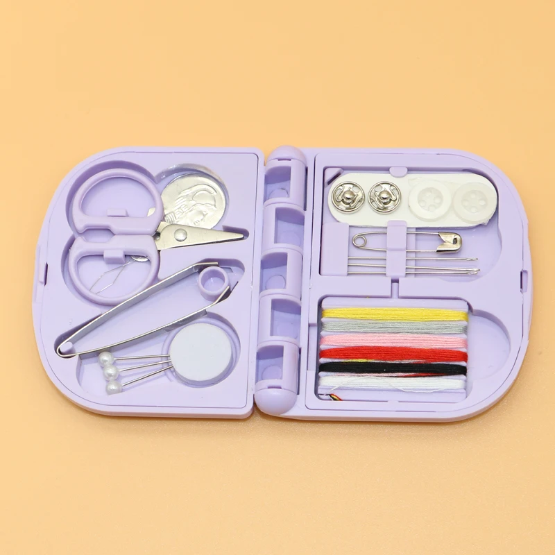 New Mini Square Needle and Thread Box Home DIY Hand Sewing Set