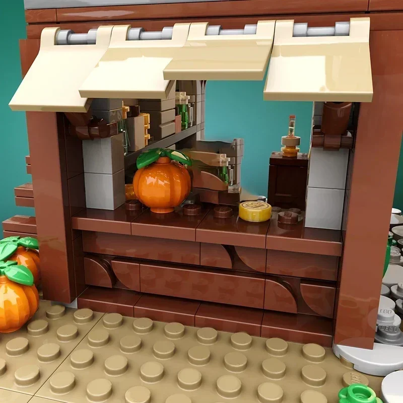 

Medieval Fortress Model Moc Building Bricks Medieval Street Technology Modular Blocks Gifts Christmas Toys DIY Sets Assembly