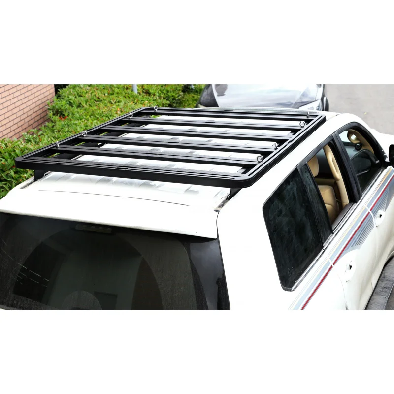 

Universal Car Aluminum Alloy High Quality Durable Non-Destructive Roof Rack 100kg Load Capacity for LC200 SUV