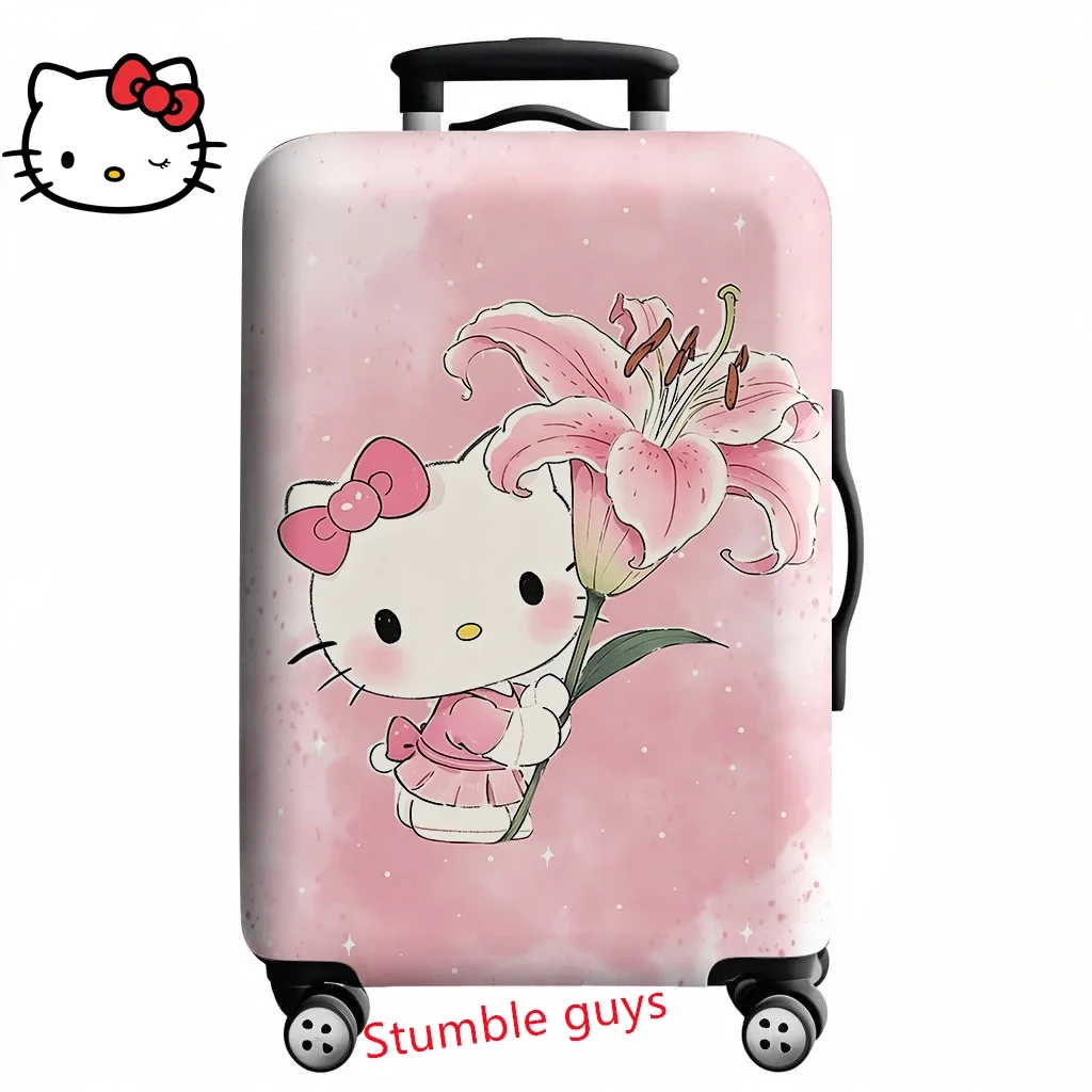 

Demon Hunters Kpop Luggage Cover Soft Protector Fits 18-32 Inch Suitcases Travel Use