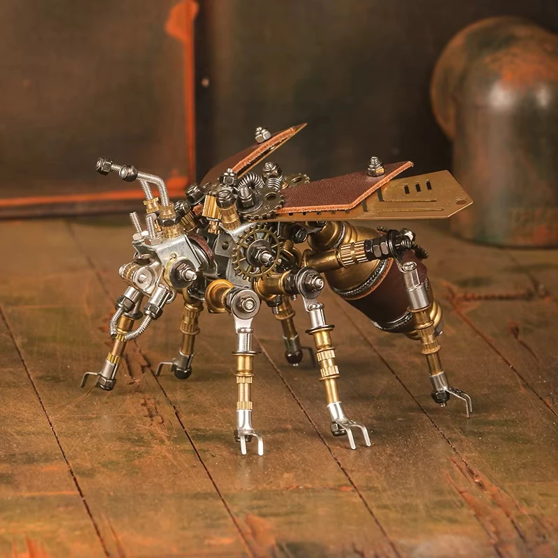 B-M Insect series, 3D metal assembly, flying ants, fireflies, wasps, dragonflies, models, artistic ornaments, creativity