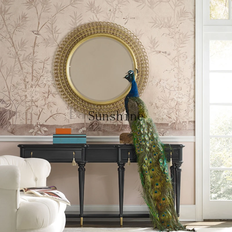 American country living room entrance partition table modern entrance table decorative cabinet