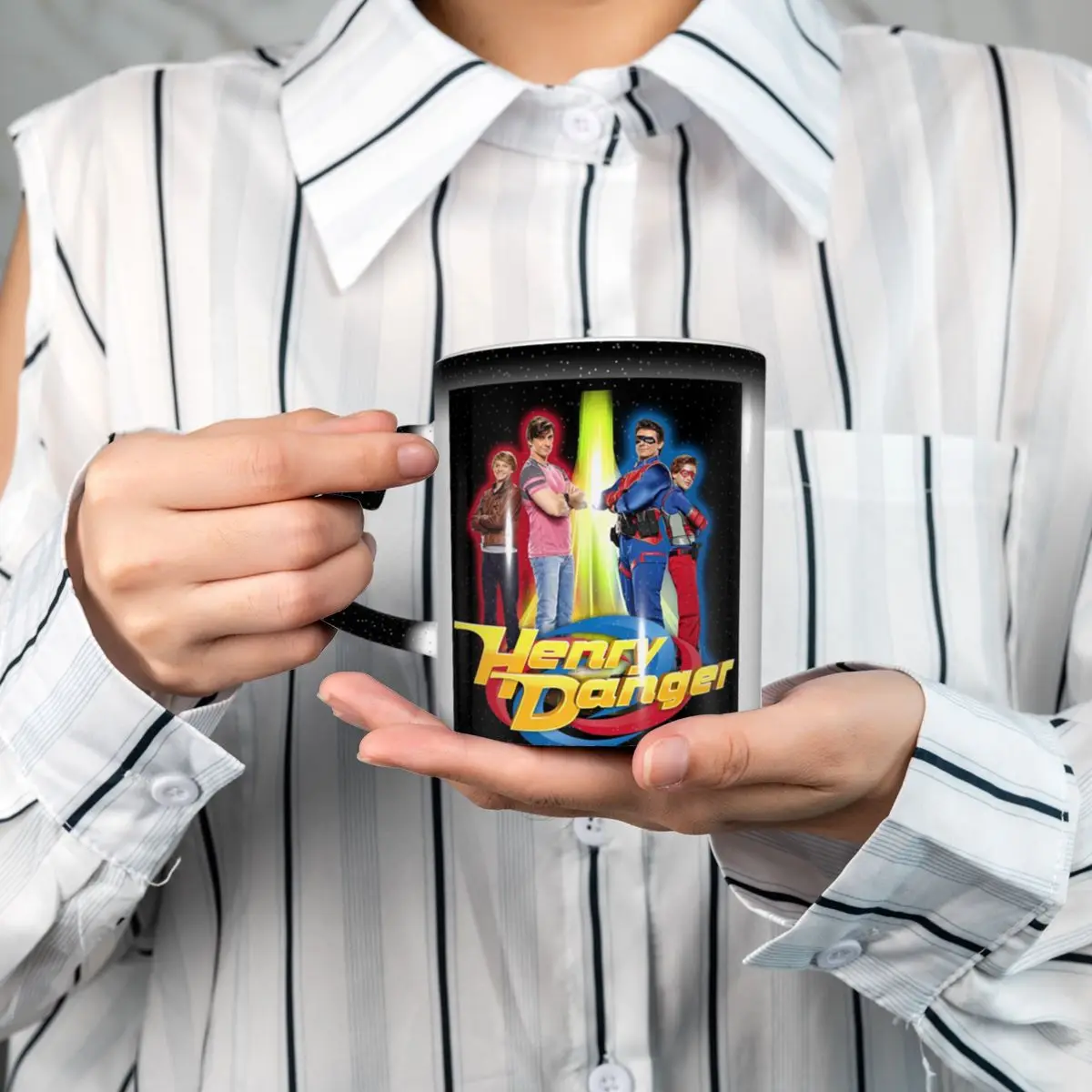 Henry Danger Secret Identities Mug Funny Ceramic Coffee Cups Tea Mugs Milk Cup Drinkware Gifts for Friends