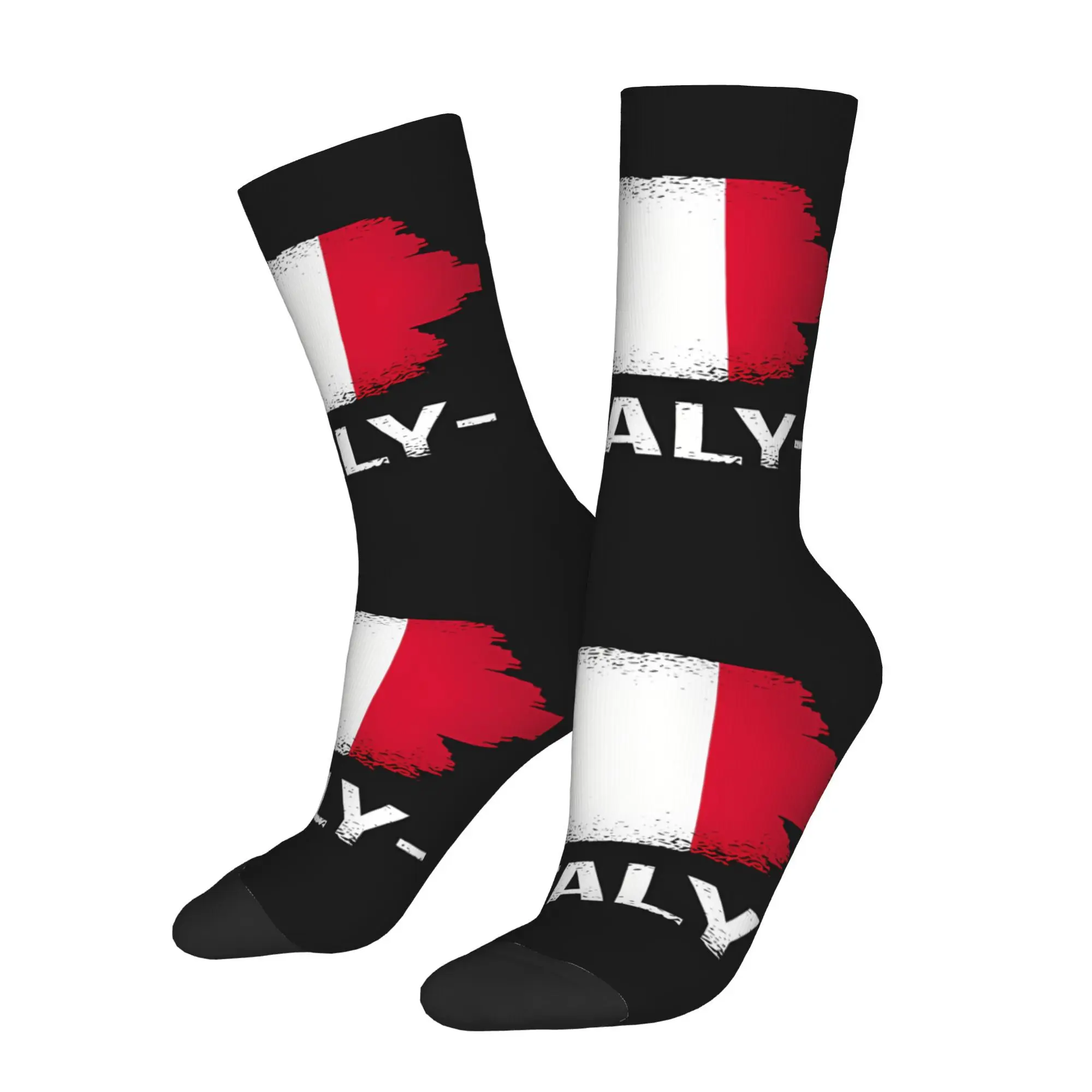 

Носки с флагом Италии из полиэстера с принтом для мужчин