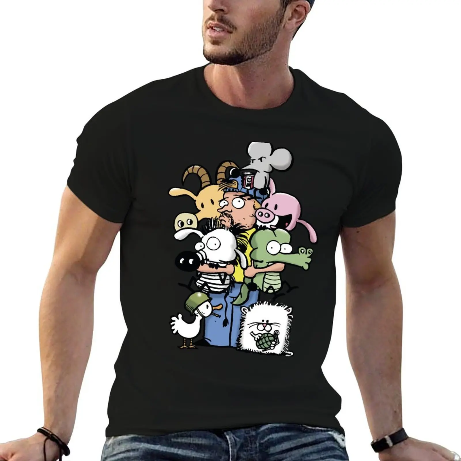 

Pearls Before Swine T-Shirt t shirt man casual cotton t shirts man 100% man t shirt luxury T-shirt