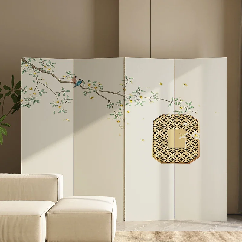 

New Chinese folding screen partition living room house partition mobile