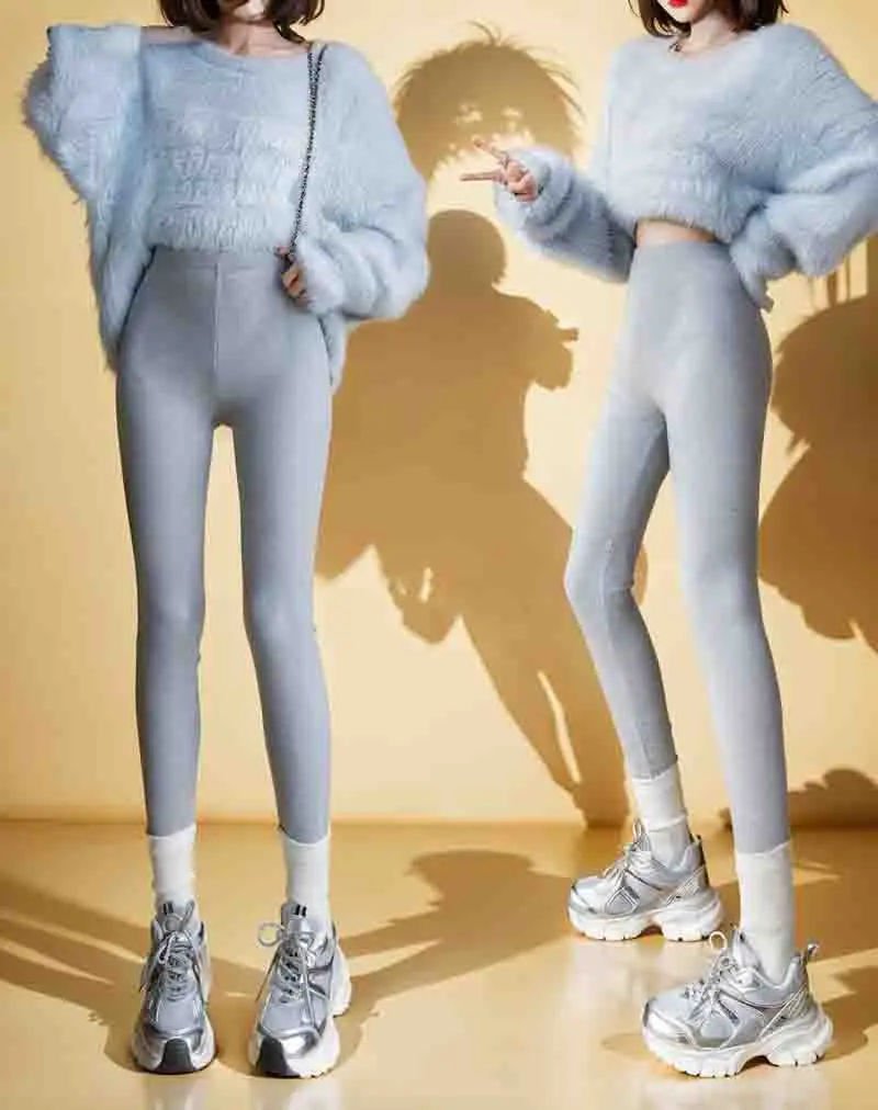 เลกกิ้งสีดำไร้ตะเข็บสำหรับผู้หญิง สไตล์อเมริกัน กระชับหน้าท้อง ทรงบูทเลก สตรีทแฟชั่น เสื้อผ้าแนวสปอร์ต สีแดง ทรงตรง ไซส์เล็ก สีสันหลากหลาย ทรงไมโครฮอร์น