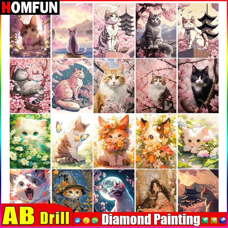 HOMFUN AB Diy 5d Diamond Painting