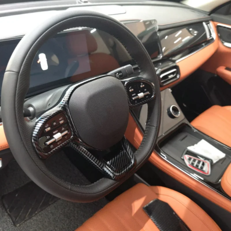 

ABS carbon decoration on the center console panel LHD For Chery JETOUR X70plus and Shanhai L7 from 2025 -2026