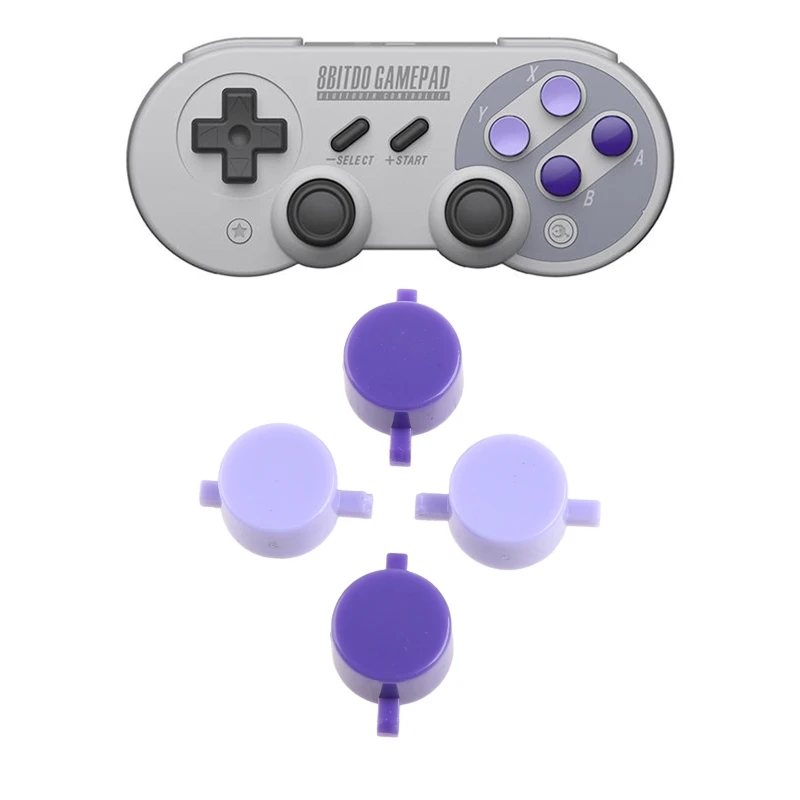 Kunststoff für Schlüssel A B Y ABXY-Taste für SNES Super NES für SFC-Controller-Ersatz