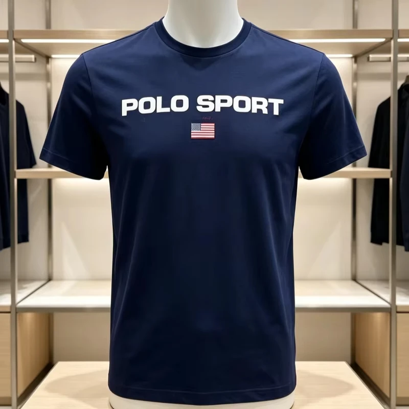 Minimally Printed New Design American Luxury Men's T-shirt Made of Cotton, Suitable for Both Men and Women, New for Summer