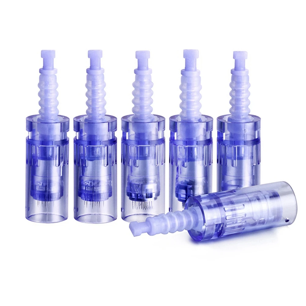 Dr Pen Horizon-Stylo Derma à baïonnette Microneedling, Adhérence Grossière, Remplacement du Timbre, 9, 12, 24, 36, 42 Broches, 10Pcs