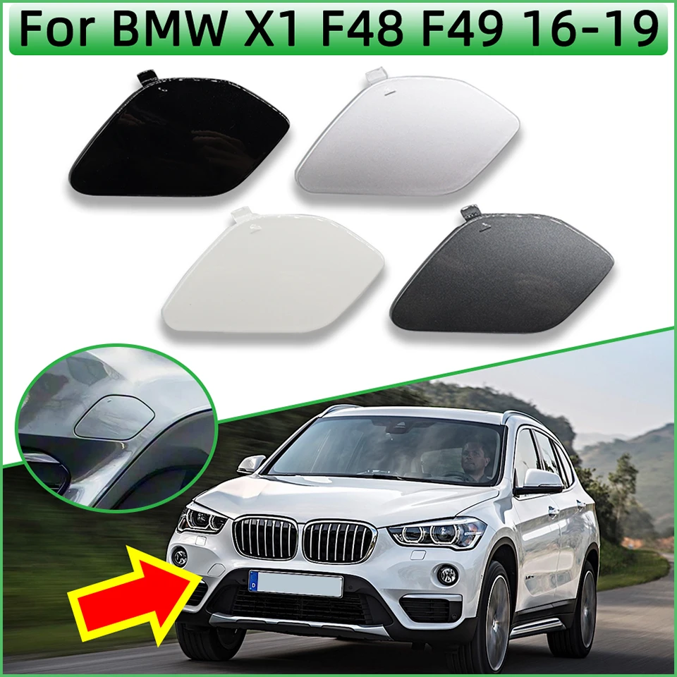 Car Accessories Painted Front Bumper Towing Hook Cover Garnish Hauling Cap Housing For BMW X1 F48 F49 2016 2017 2018 2019 2020