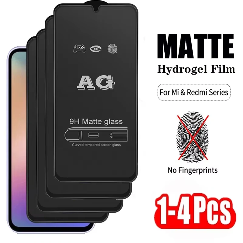 

1-4PCS Matte Screen Protector For iPhone 16 17 Pro Max 15 14 11 12 13 XR X Xs 7 8 Plus 17 Air Anti Fingerprint Tempered Glass