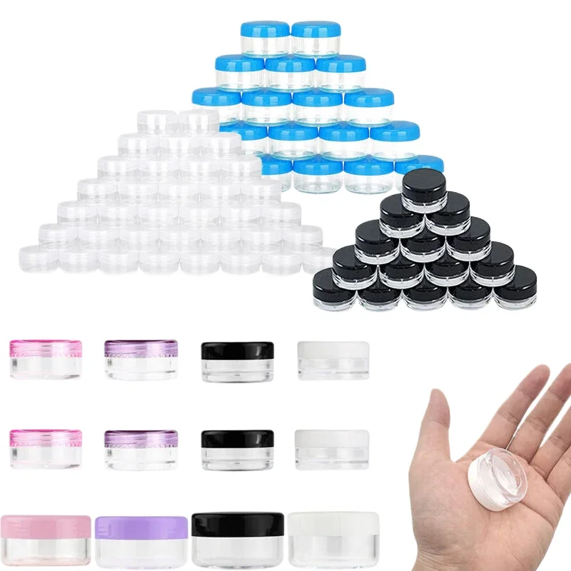 5 قطعة 2 جرام/3 جرام/5 جرام/10 جرام/15 جرام/20 جرام فارغة صغيرة مستحضرات التجميل عينة الجرار إعادة الملء الكريمات جرة الأواني السفر ماكياج ظلال العيون الحاويات #2