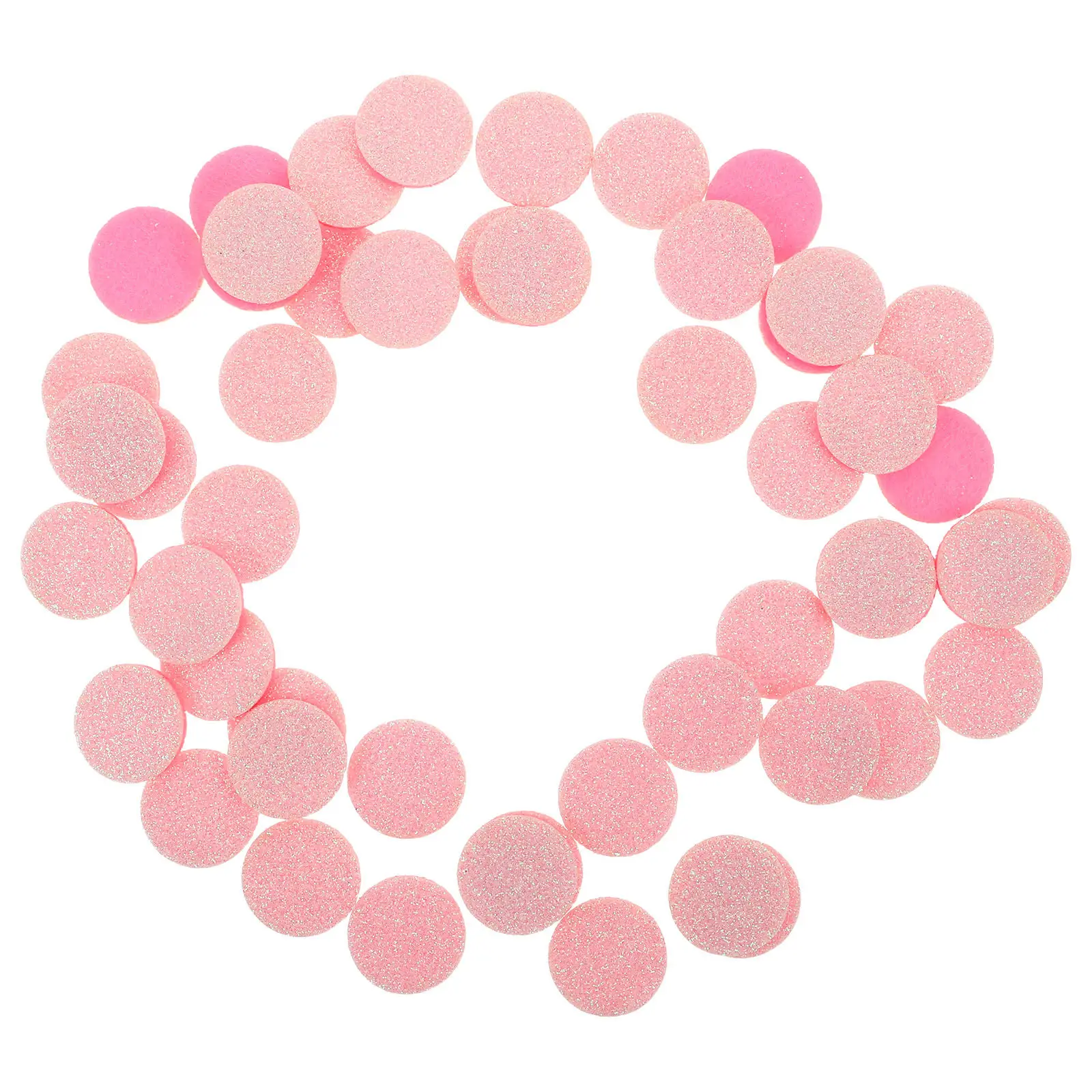 

50Pcs Round Fiber Aroma Pads Reusable Essential Oil Diffuser Pads Aromatherapy Refills for Necklace Car Air Diffuser Humidifier