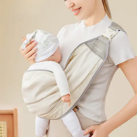 휴대용 베이비 캐리어 신생아 베이비 슬링 유아 캐리어 랩 경량 유아 배낭 비비 가방 캥거루 가방을 착용하기 쉬운