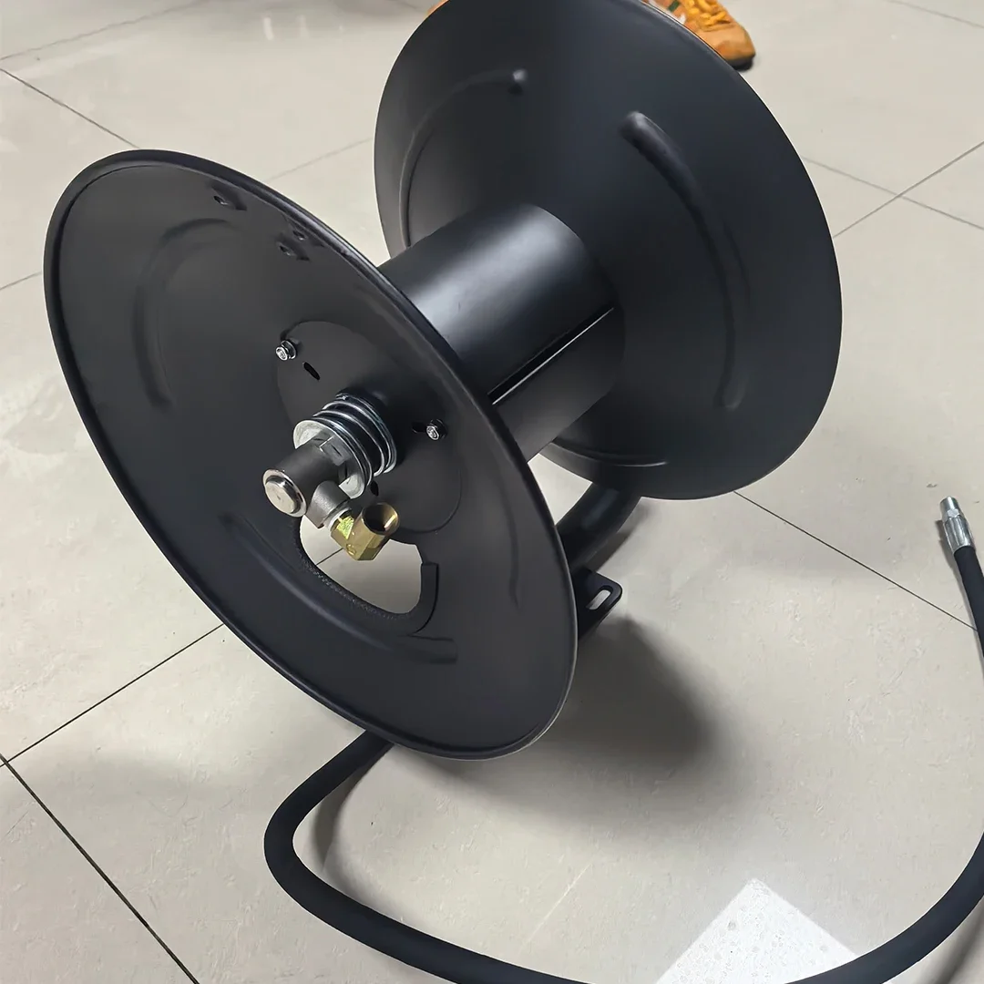 

High Quality 150ft/45m Pressure Washer Hose Reel Drum 5000 PSI for Car Wash and Industrial Use New Condition